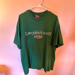 Harley-Davidson “Legendary” Green Collectible T-Shirt - Size XL